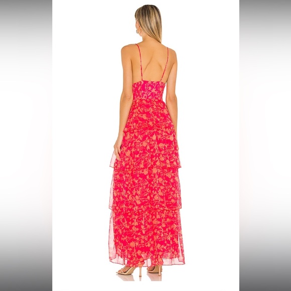 (NEW) REVOLVE Pink Maxi Dress (NWOT) - Picture 3 of 12